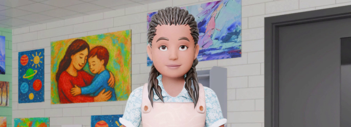 Zoe clasps her hands, feeling overwhelmed.